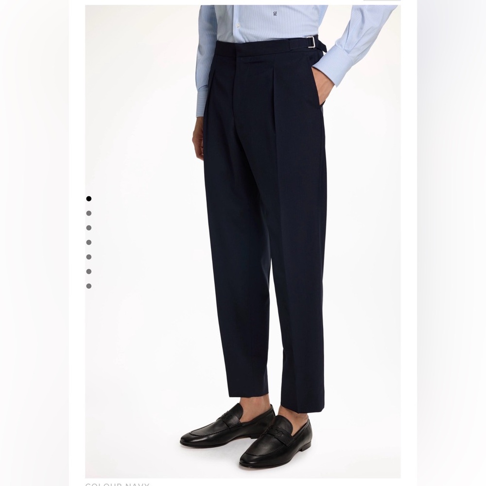 Carolina Herrera Dark Blue Men's Dress Pants